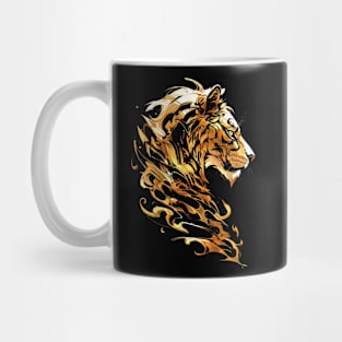 gold lion Mug